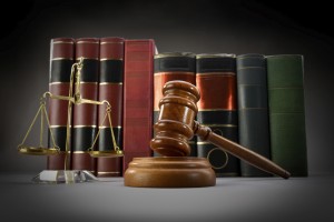 Law Symbols gavel balance books Austin Family Attorneys